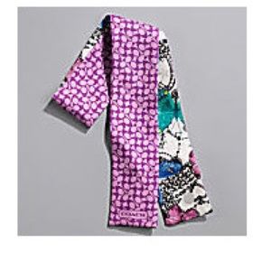 Coach Butterfly Signature Print pony Scarf